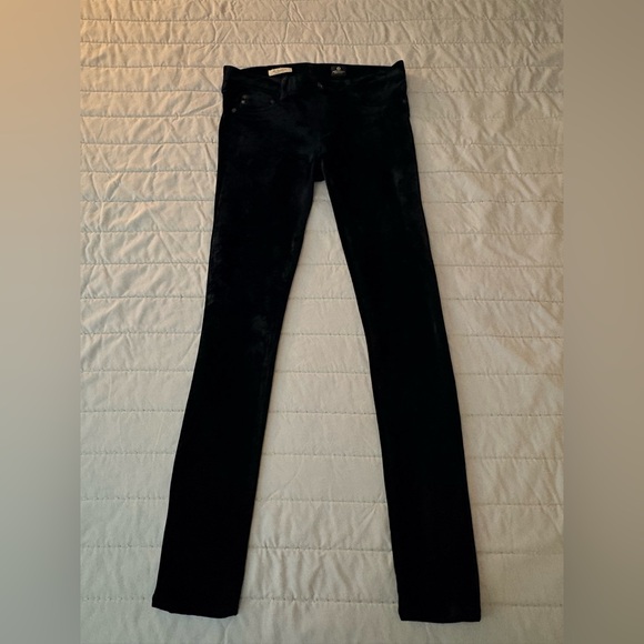 Adrian Goldschmied Crushed Velvet Super Skinny. Sz 28R - Picture 2 of 12